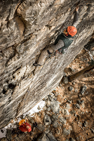 Travis running up Boston Rag!