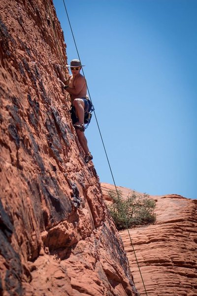 Action shot about 2 bolts up. PC: Sofia de la Vega