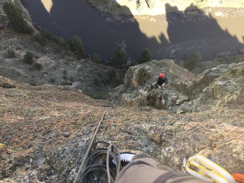 Top of pitch 6, starting to get up there.