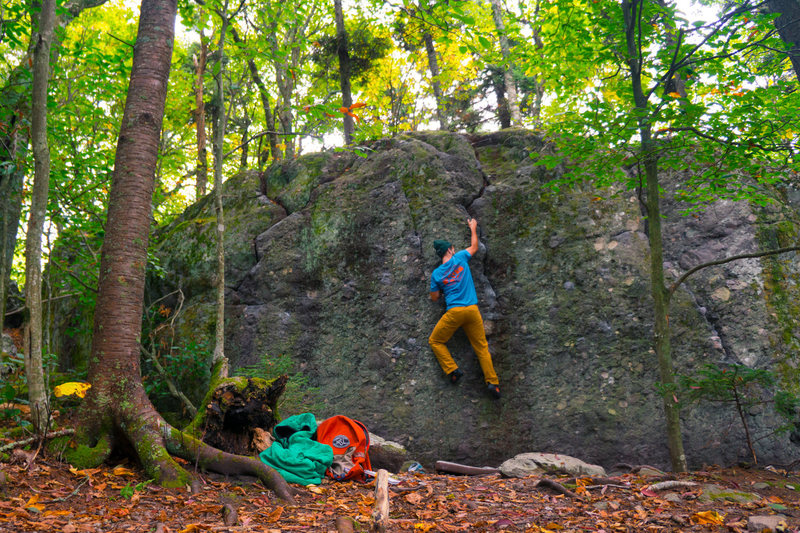 A great bouldering wall for warming up on the Warm Up Wall Boulder haha