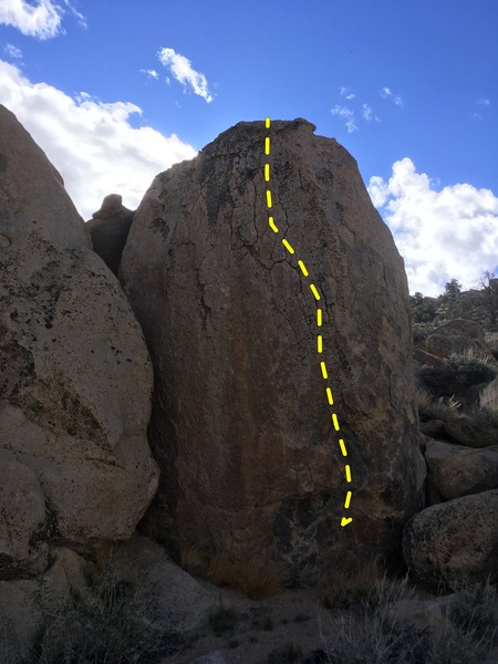 Trailside boulder 