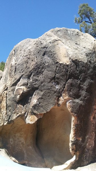 Small cave boulder