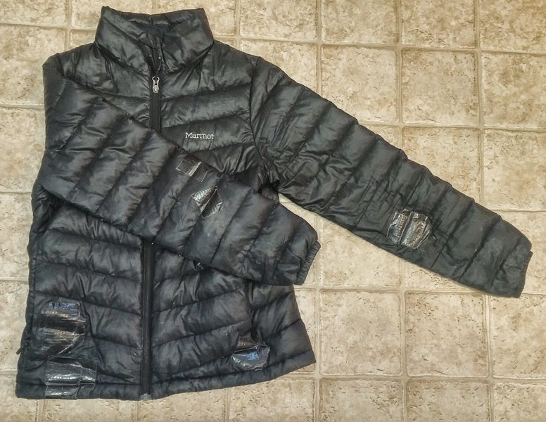 duct tape down jacket