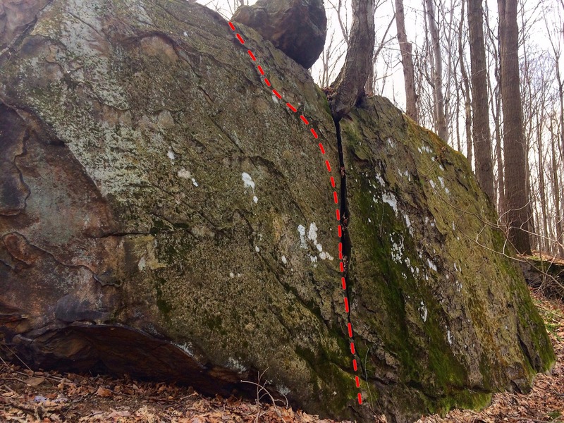 The route, as it goes up next to Lightning Strikes Twice