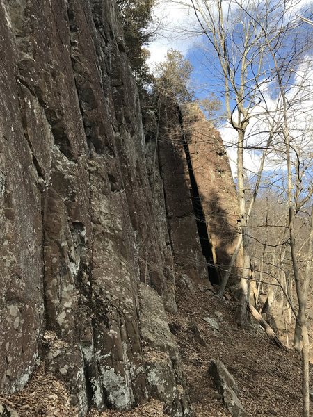 The Pinch stems up the large chimney in the back of the photo.