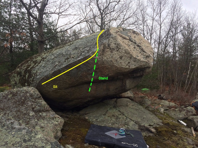 Unnamed V3 arete to mantel.