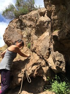 Maleri enestående Besøg bedsteforældre Rock Climbing in Echo Cliffs, Los Angeles Basin