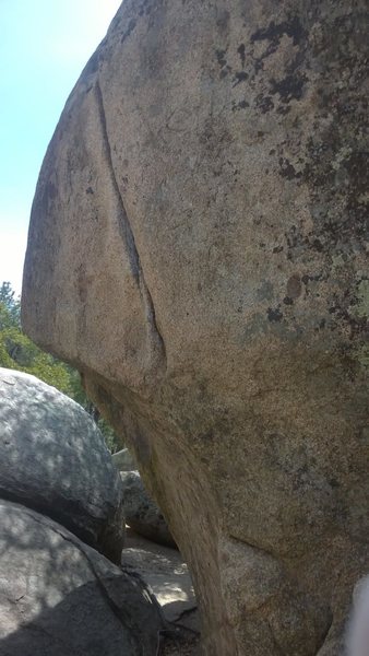 Anchor Seam, Climb the line. Hard top out