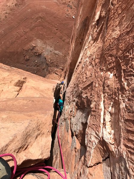 Your off-width is my squeeeeeze chimney, 3rd pitch bruises.