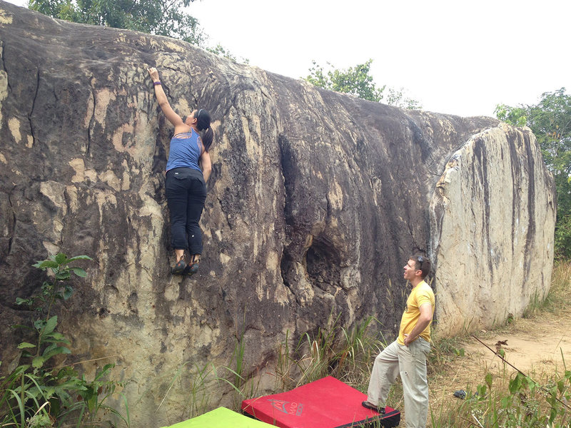 Warm up at Moby Dick boulder