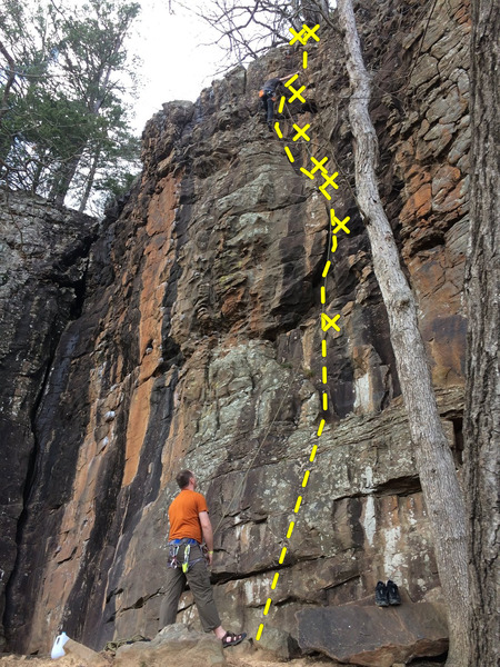 laybacked the flake. The rest of my crew worked the chickenheads around it. Fun route!