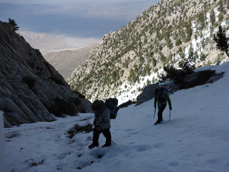 Joe and I nearing the summit