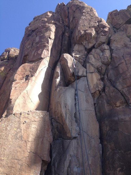 A rope on the climb.