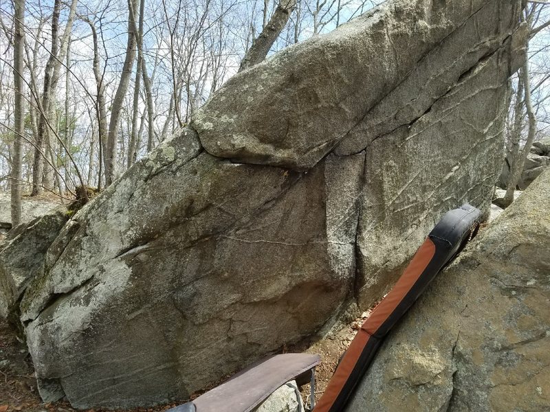Climbing in Lower Boulders, Lincoln Woods