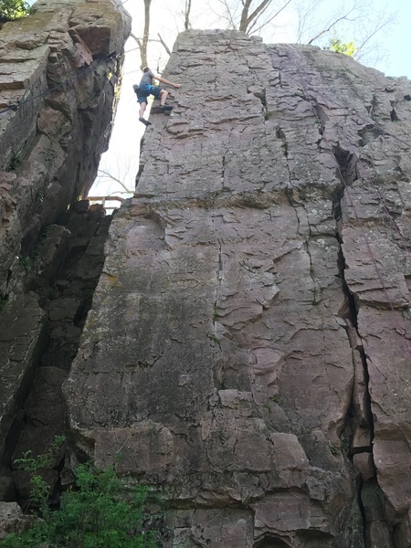 After the crux.