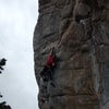 Tony at the crux of EOF...photo 4 of sequence.