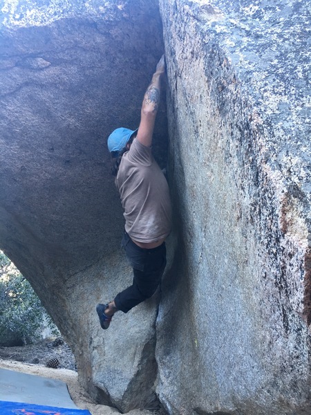 Nate getting into the tiny crimps on "Sean Can't Even", V3.