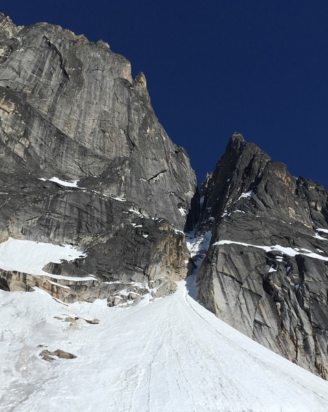 Freezy Nuts Couloir, tucked back there in the shade.