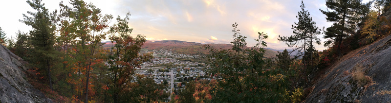 View from the top in early October