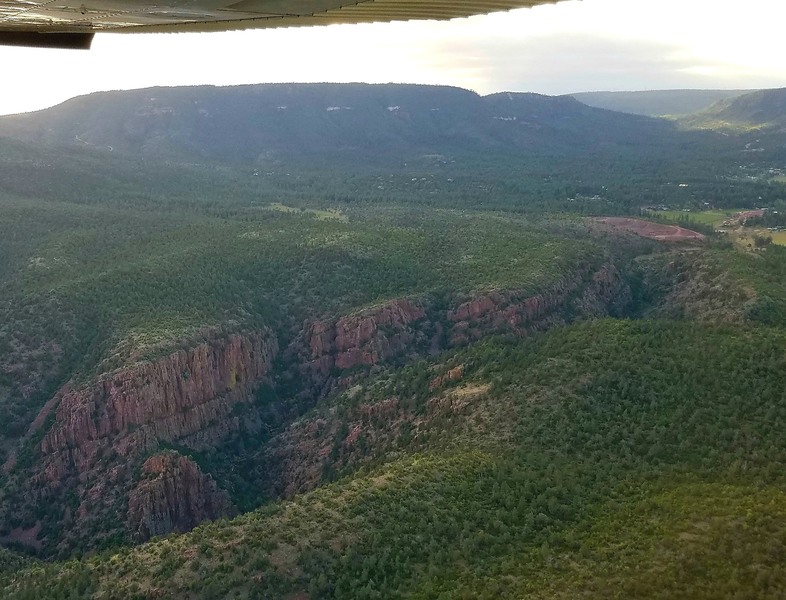 Looking north from Isolation Canyon's Main Wall to Pine, AZ.