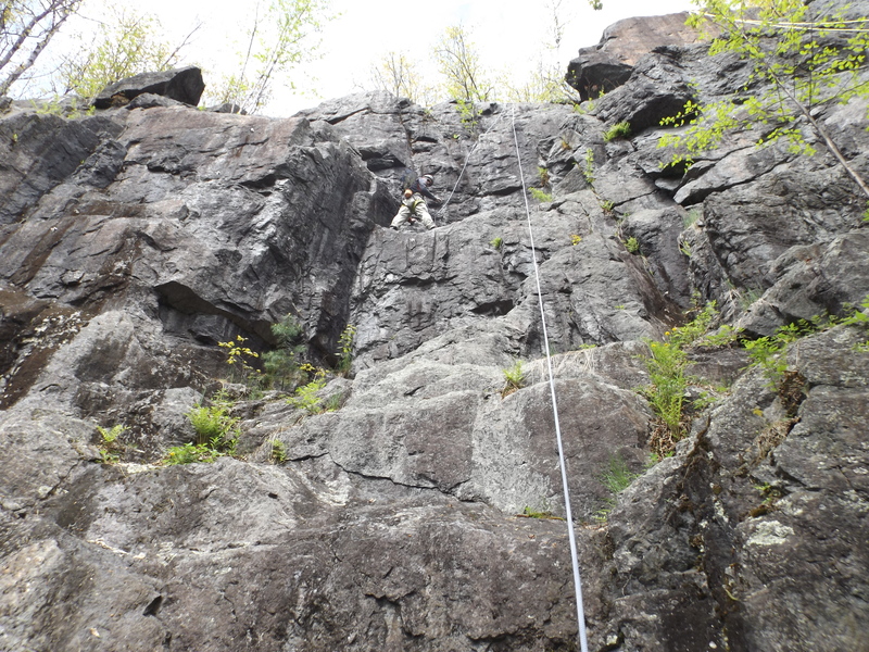 Burke's Path, 5.5 on left slightly harder on right