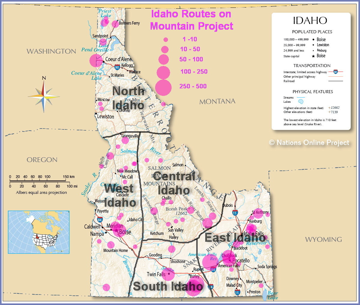 Geographic Regions Of Idaho 6926