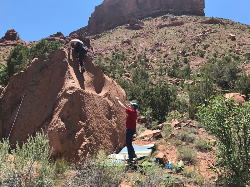 Lela topping out.