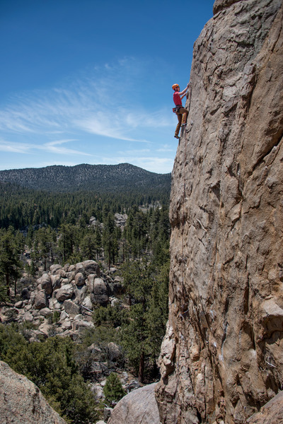 Josh at the finish of Doc's Holiday. One of my favorite climbs at Holcomb.