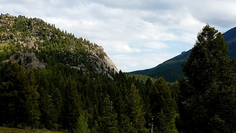View of Little Scraggy from the North, on the Colorado Trail approach.