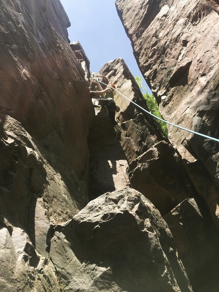 First time climbing outdoors with REI Outdoor School's Women's Intro to Rock Climbing Course
