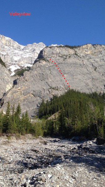 A look at Bankhead Buttress from the approach