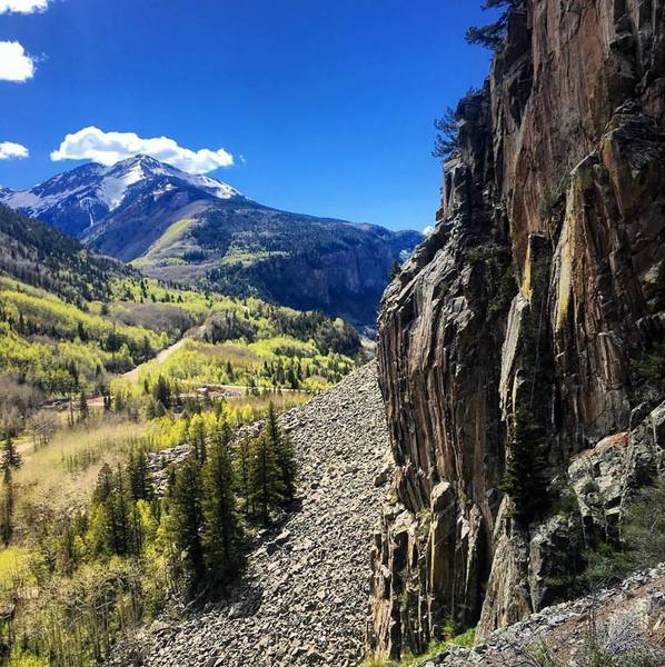 Lower East Buttress in Ophir, CO.