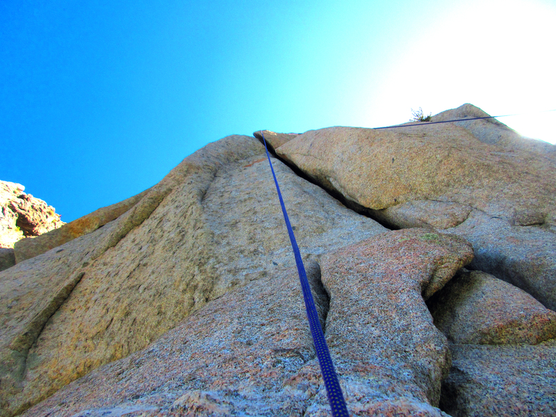 Wonderful looking crack. Great to top rope and practice Leavittation.
