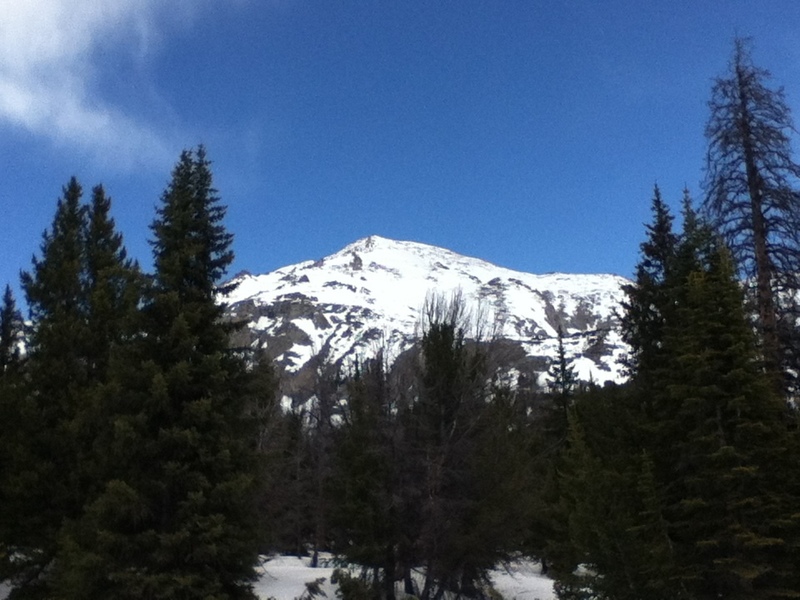 SE Face of Temple Peak, late May 2017 ski descent.