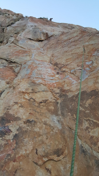 At the anchors on Cactus kiss. Just to the right of that cactus up top.