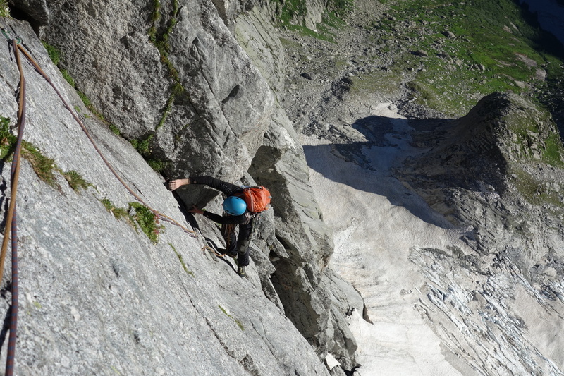 Via Cassin, Piz Badile somewhere in the middle.