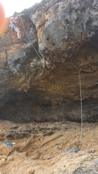 This is a photo of the cave after the send.