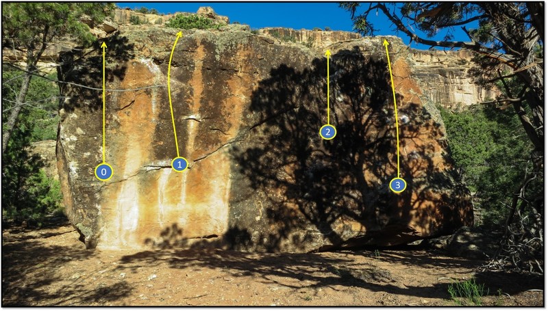 Fissionary's east face:
<br>
<br>
0. This Thusness.
<br>
1. Panic Winds.
<br>
2. Afterimage.
<br>
3. Chimes of Dawn.