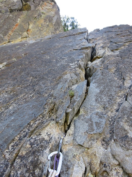 20 foot crack that finishes off Pitch 4.