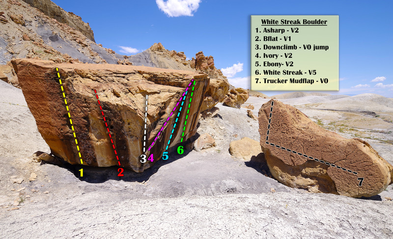 The White Streak Boulder and Trucker Mud Flap