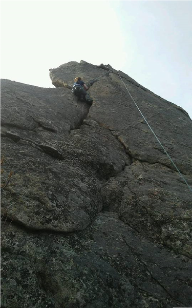 Amber following the fun crack.