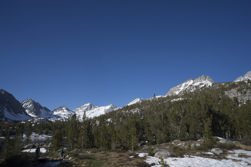 Lookout Peak is the peak on the right, with the black stripe near the summit.