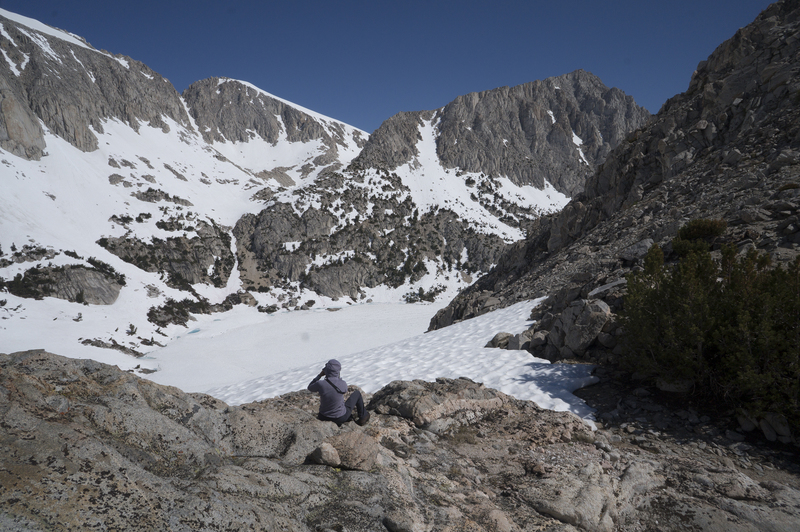 At the col.