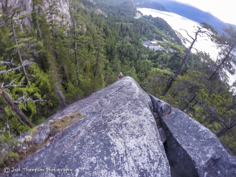 Wendy topping out on the slab arret
