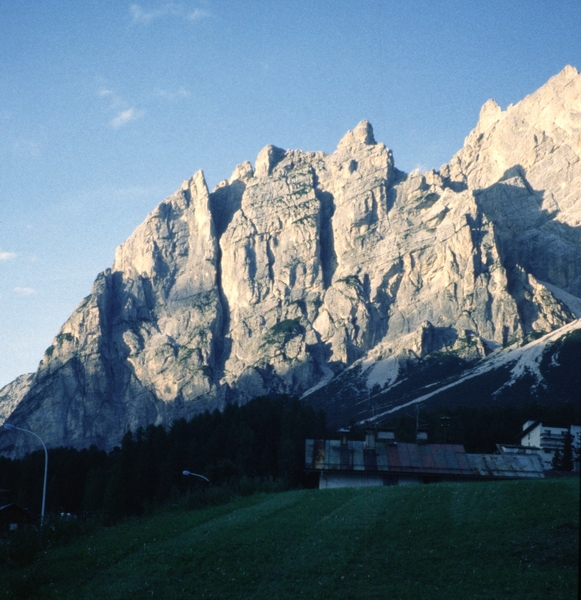View of Spigolo Jori from the northern edge of Cortina.