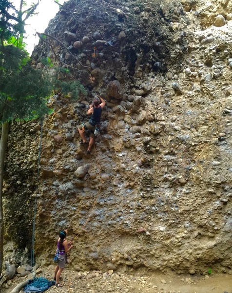 Yours truly climbing Big Kahuna. What a blast. Short and sweet.