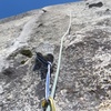 A chicken-head tie off at the start of Pitch 3.