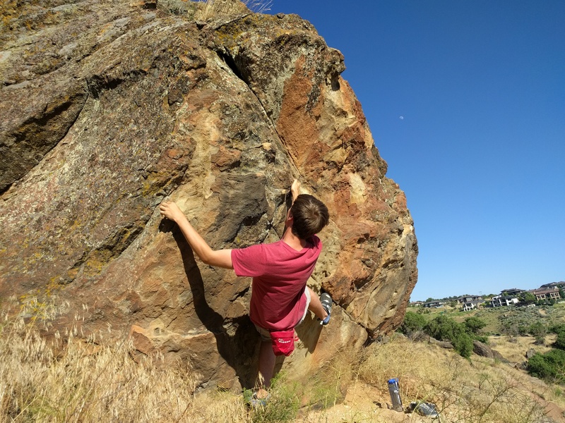 First ascent just a few days before the 4th of July, true to the name, in 96 degree heat!