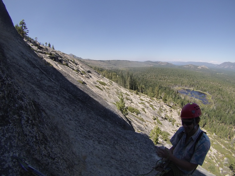 View from anchors at the top of pitch 2.