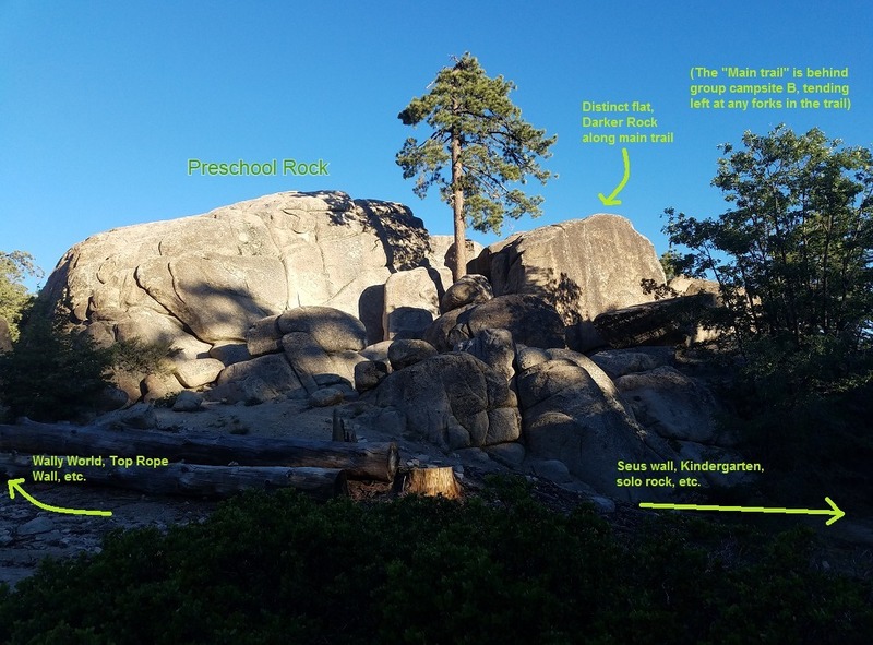 Distinct split in the main trail to separate areas